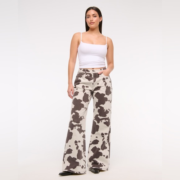 Abercrombie & Fitch Denim - Abercrombie Curve Love Mid Rise Baggy Bootcut Jean